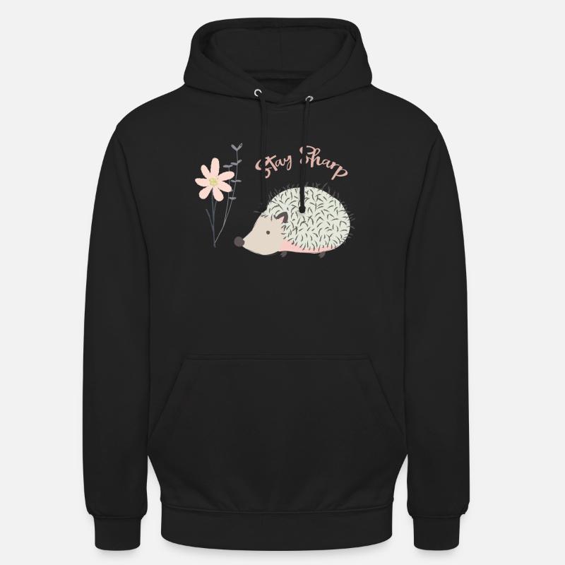 Hérisson | Hérisson - Sweat-shirt à capuche unisexe - noir