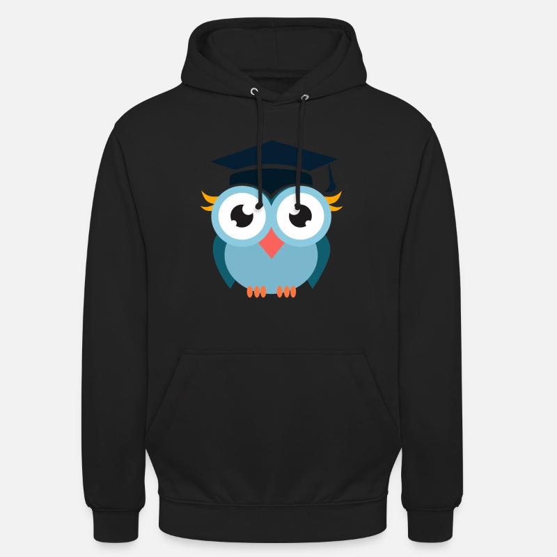 Eule - Unisex Hoodie - Schwarz