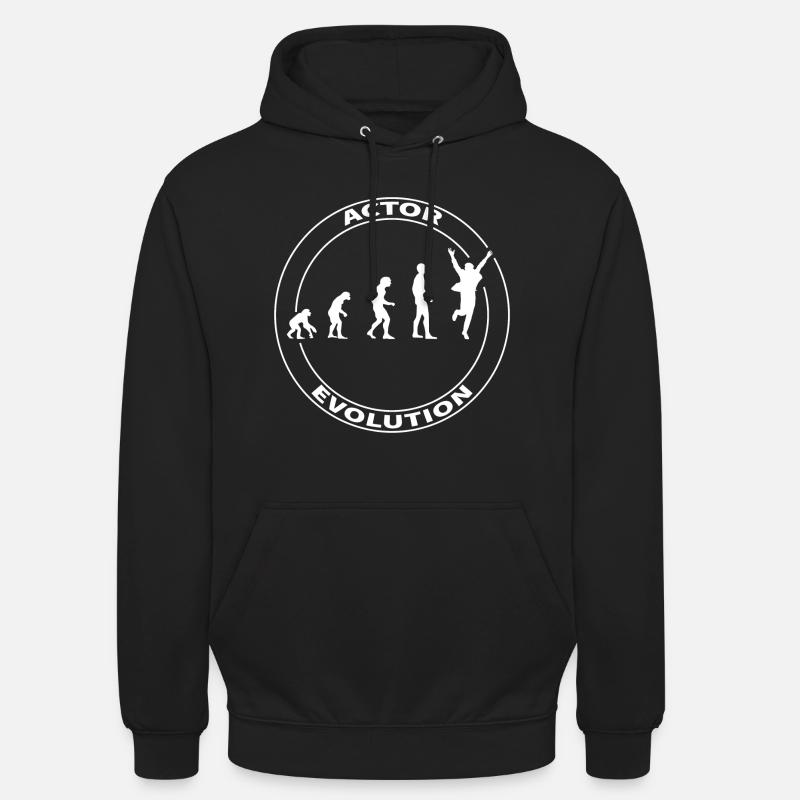 Evolution acteur acteur Hollywood drôle - Sweat-shirt à capuche unisexe - noir