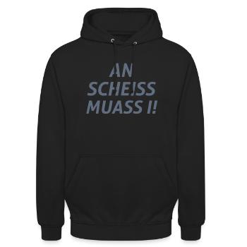 Bavarois disant - Sweat-shirt à capuche unisexe - noir - Devant - Alina (178cm) & Michal (187cm)