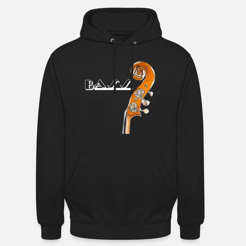 basse 2 2 - Sweat-shirt à capuche unisexe - noir