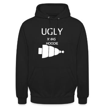 Ugly Christmas - Unisex Hoodie - Schwarz - Vorne - Alina (178cm) & Michal (187cm)