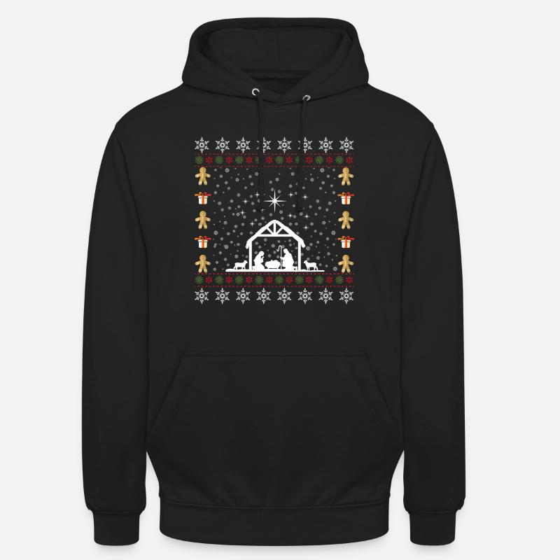 Grippe de Noël - Sweat-shirt à capuche unisexe - noir