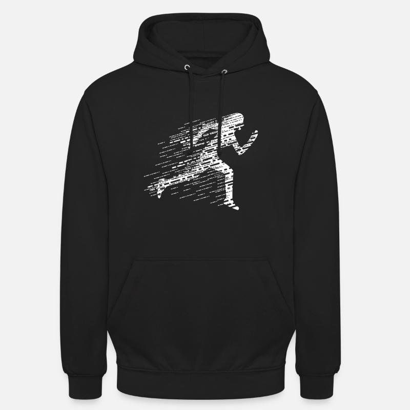 Sprinterin - Unisex Hoodie - Schwarz