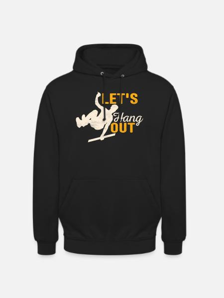 Let's Hang Out Parkour Traceur - Unisex Hoodie - black