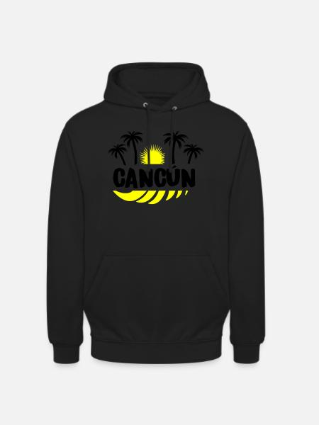 Cancun - Sweat-shirt à capuche unisexe - noir