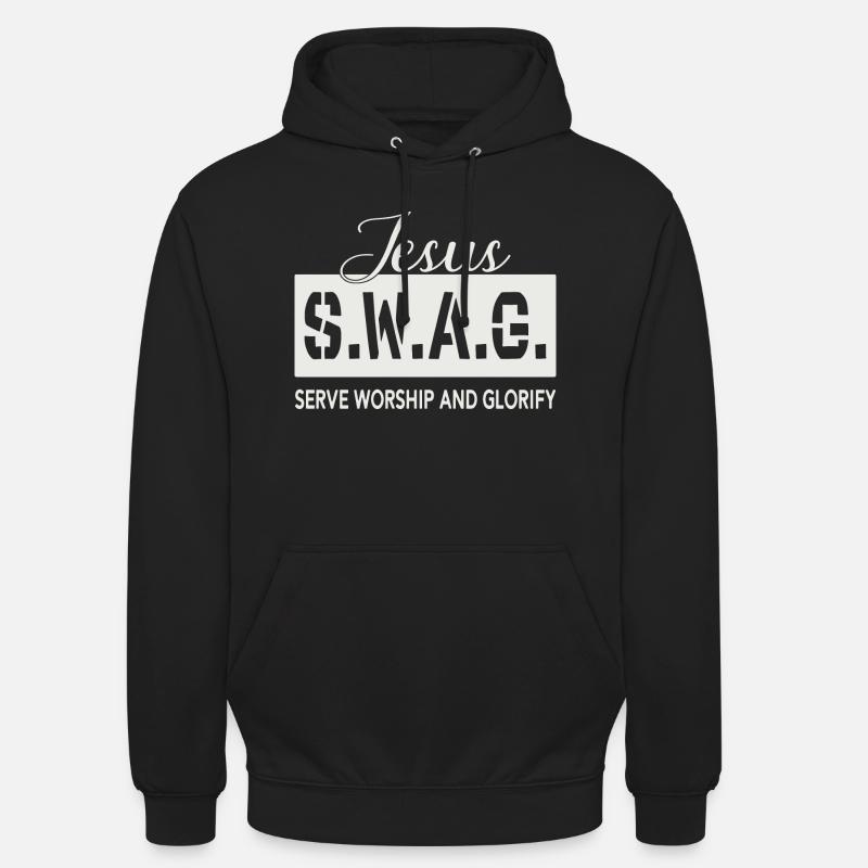 Jésus Swag - Sweat-shirt à capuche unisexe - noir