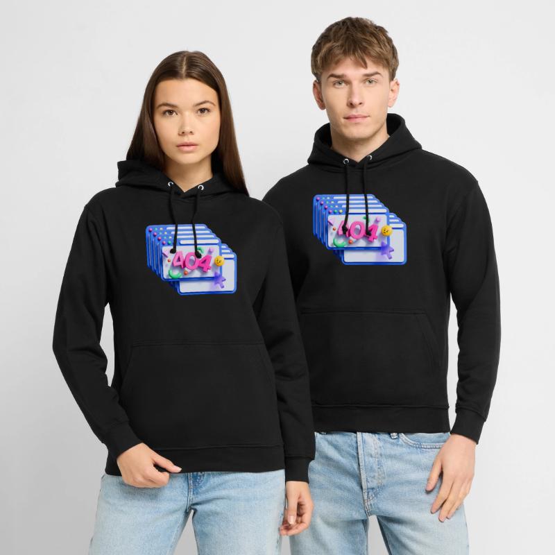 404 error code, 3d Unisex Hoodie