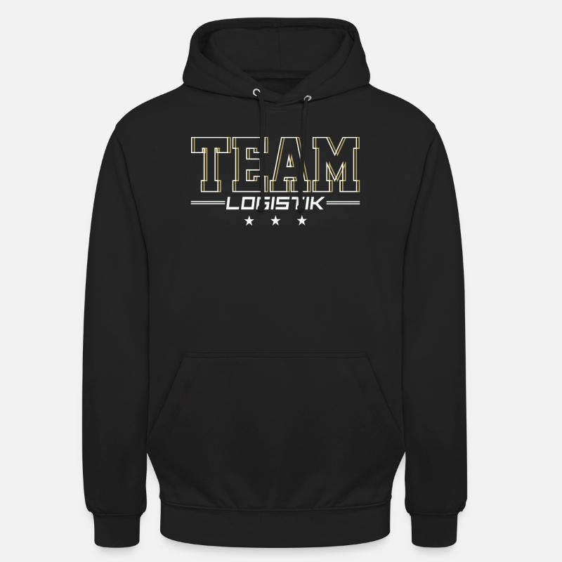 Logistique d'équipe - Sweat-shirt à capuche unisexe - noir