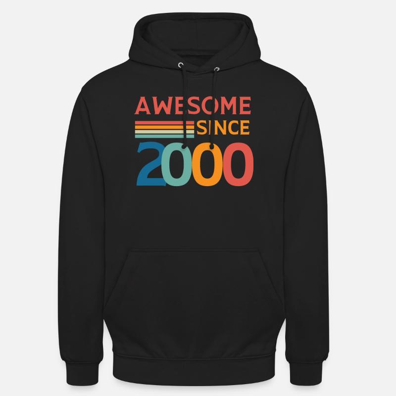 Awesome since 2000 - Sweat-shirt à capuche unisexe - noir