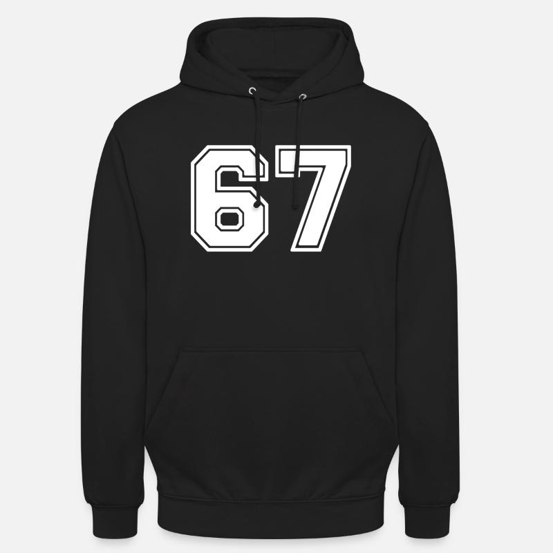 67 - Bluza z kapturem typu unisex - czarny