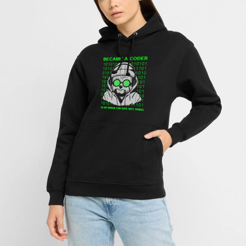 Devenu codeur – Cyber Dog Binary Sweat-shirt à capuche unisexe