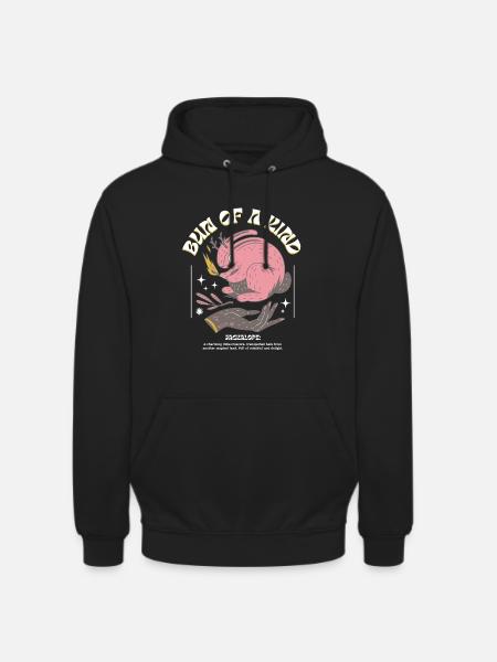 Jackalope mystique – Unique et magique - Sweat-shirt à capuche unisexe - noir