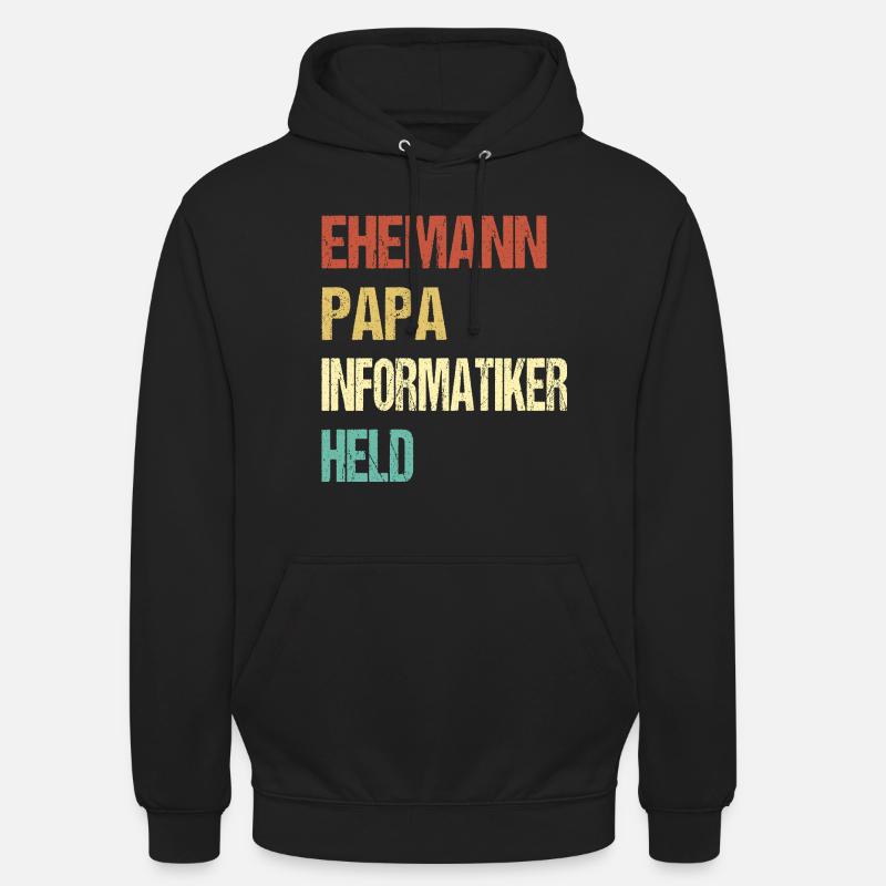 Computer scientist dad - Unisex Hoodie - black