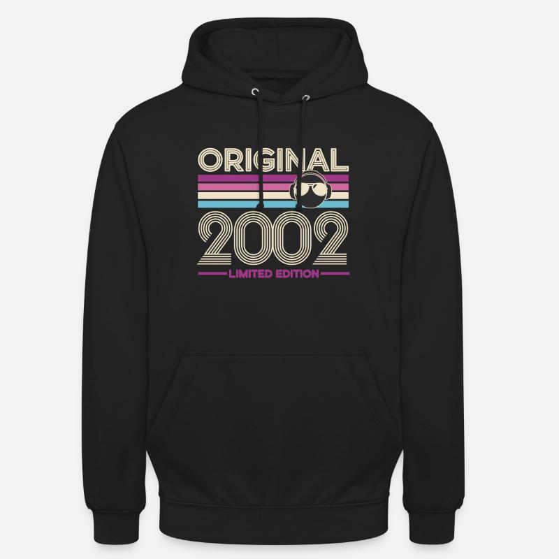 2002 Retro Édition Limitée - Sweat-shirt à capuche unisexe - noir