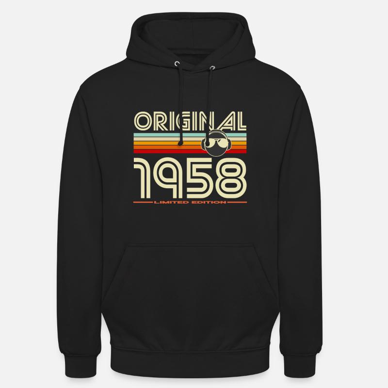 Original 1958 édition rétro - Sweat-shirt à capuche unisexe - noir