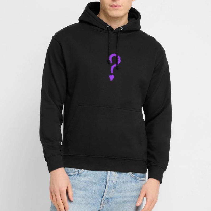 Conception des points d’interrogation violet Sweat-shirt à capuche unisexe