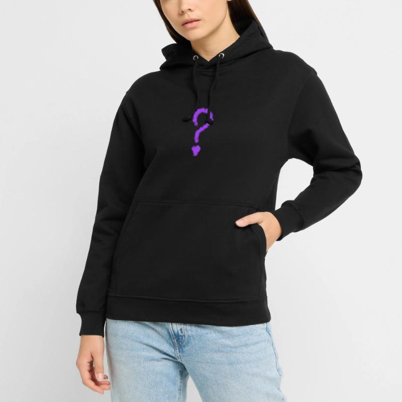 Conception des points d’interrogation violet Sweat-shirt à capuche unisexe