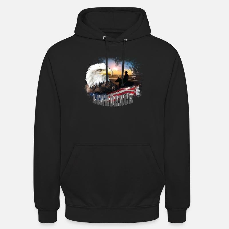 kl_linedance25a - Sweat-shirt à capuche unisexe - noir