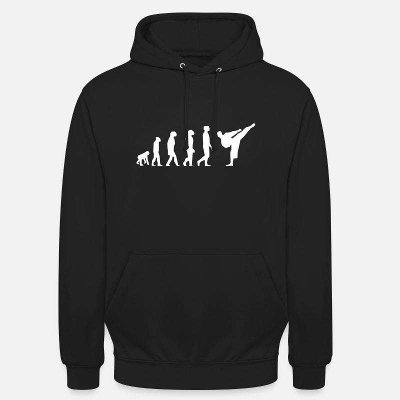 Karaté évolution - Sweat-shirt à capuche unisexe - noir