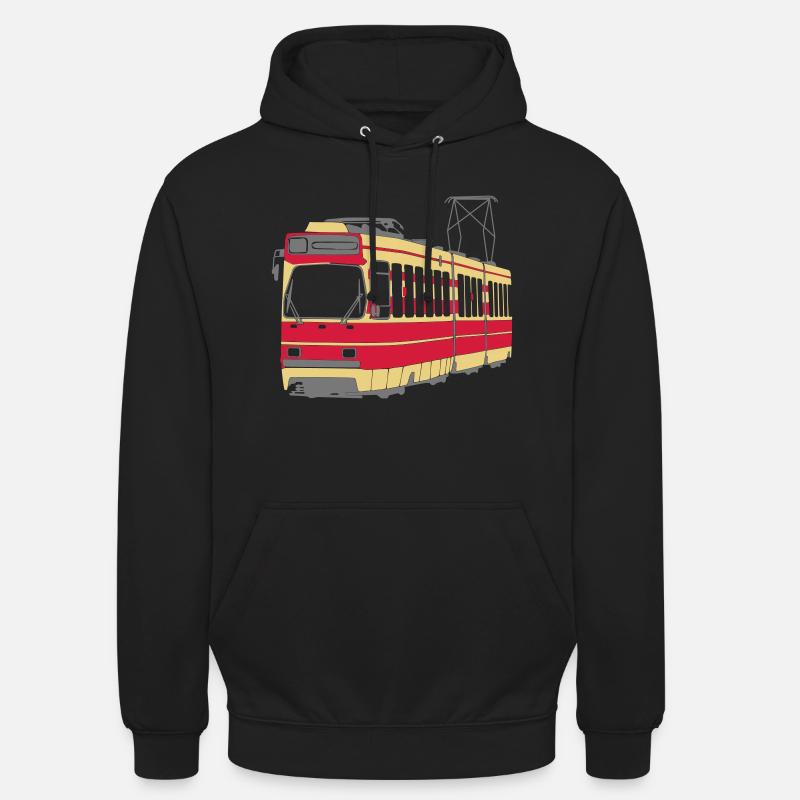 Tramway de La Haye - Sweat-shirt à capuche unisexe - noir