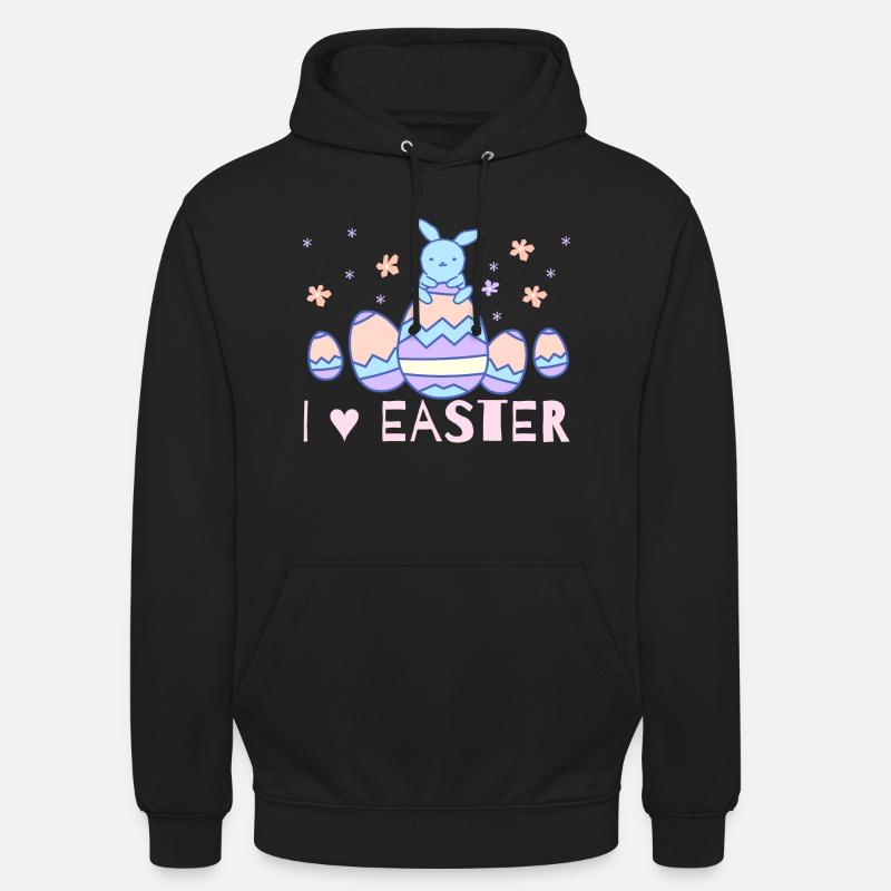 jour de Pâques - Sweat-shirt à capuche unisexe - noir
