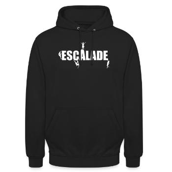Escalade Homme - Sweat-shirt à capuche unisexe - noir - Devant - Alina (178cm) & Michal (187cm)