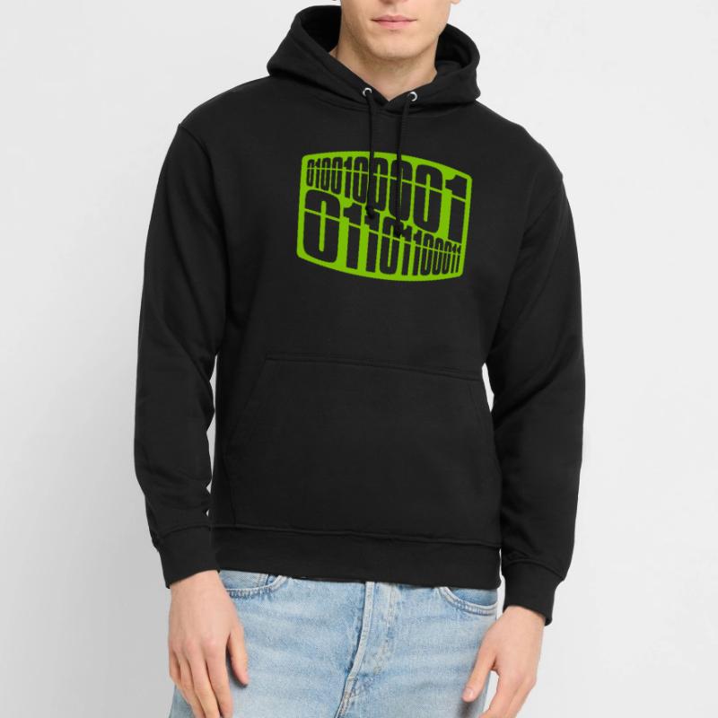 Langage de programme de code binaire Sweat-shirt à capuche unisexe