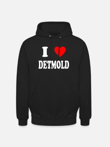 I love Detmold - Unisex Hoodie - Schwarz