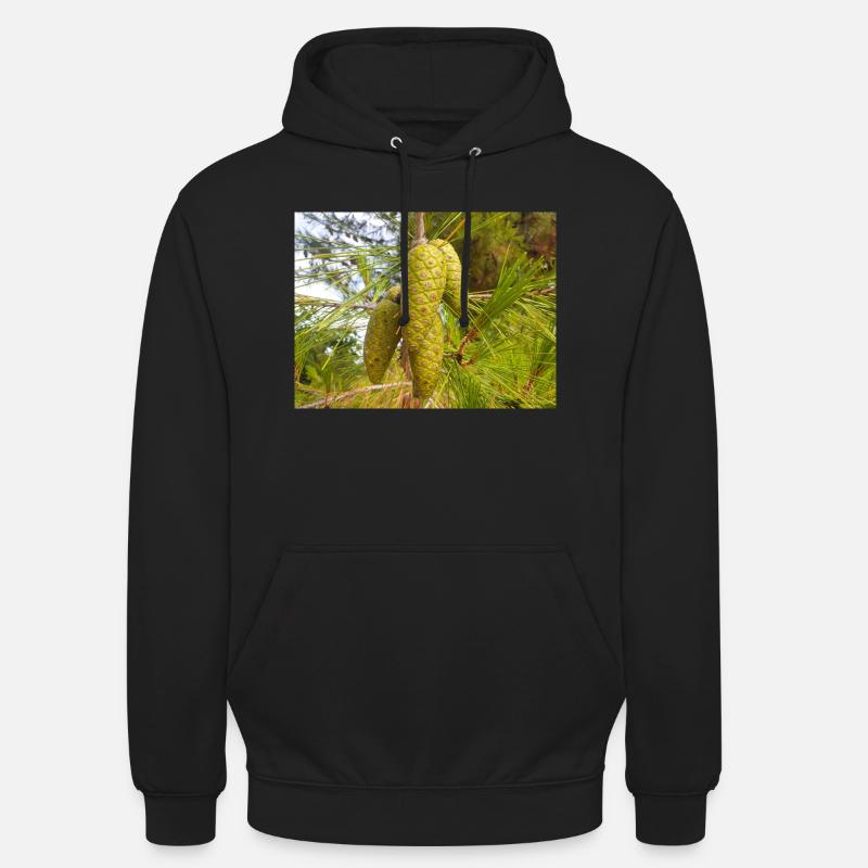 Aleppo pine also Jerusalem pine Aleppo-Kiefer - Unisex Hoodie - black