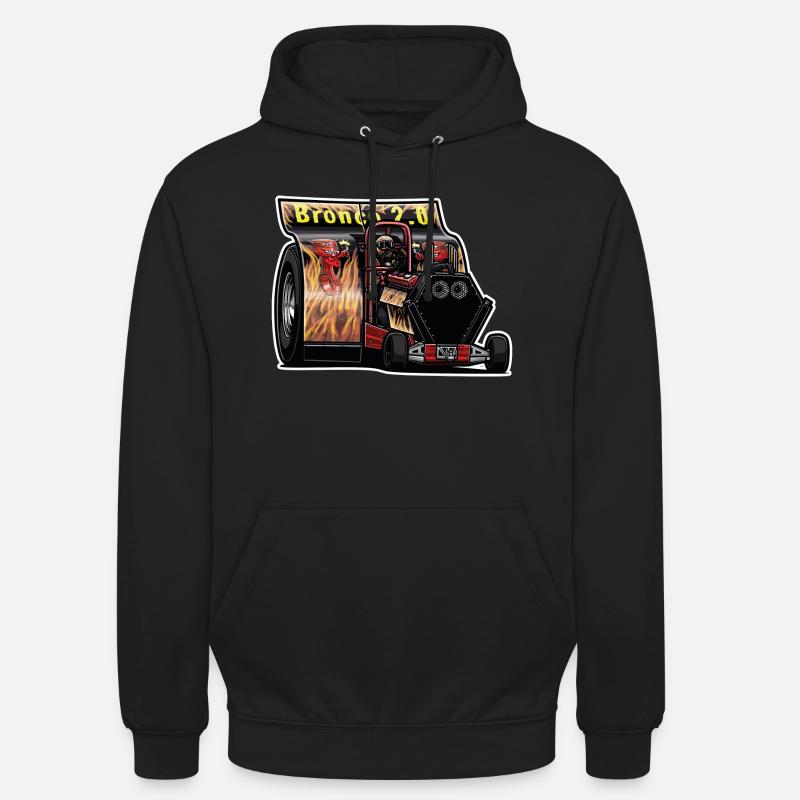 Tractor Pulling // Illustration - Unisex Hoodie - Schwarz