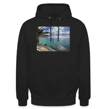 DjNunoKa Design - Aussicht auf Erfolg - Unisex Hoodie - Schwarz - Vorne - Alina (178cm) & Michal (187cm)