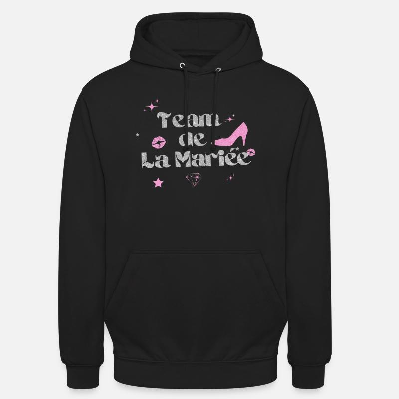 Das Team der Silberbraut - Unisex Hoodie - Schwarz