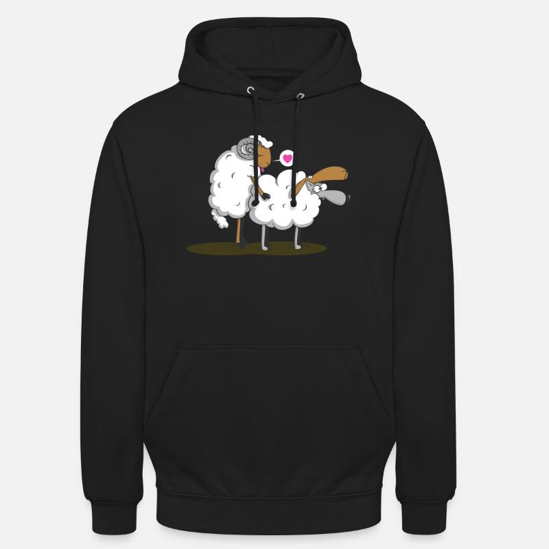 camuffamento - Felpa con cappuccio unisex - nero