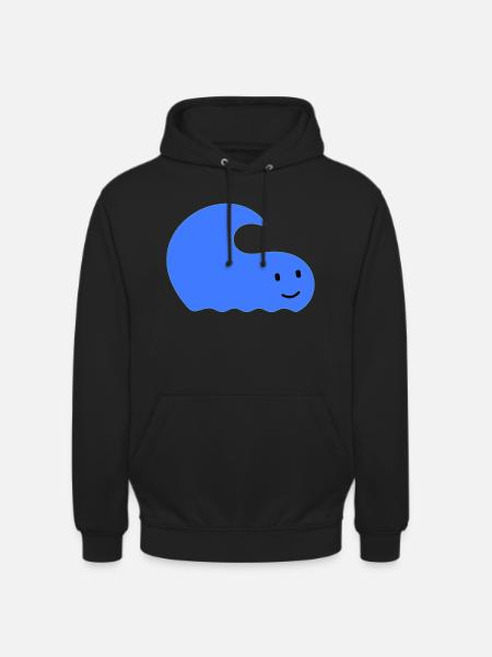 Knuffige Welle (2C) - Unisex Hoodie - Schwarz