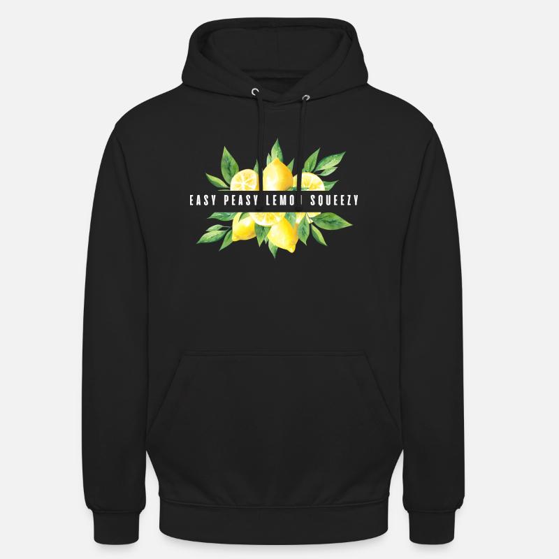 Easy Peasy Zitrone Squeezy - Unisex Hoodie - Schwarz