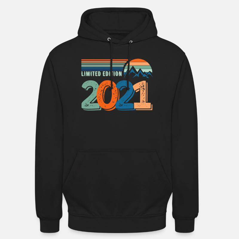 Limited edition 2021 - Sweat-shirt à capuche unisexe - noir