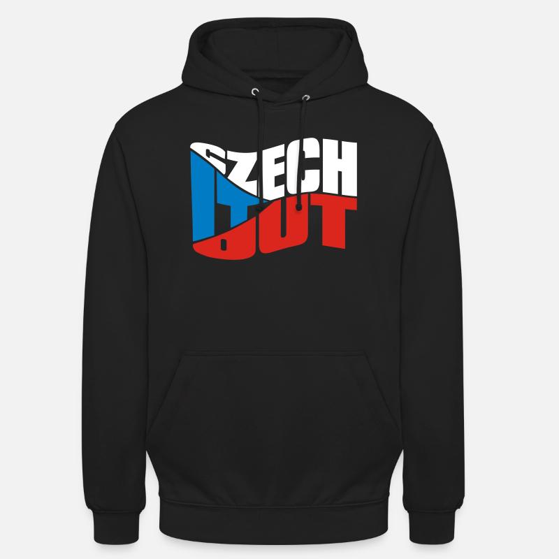 chech - Sweat-shirt à capuche unisexe - noir