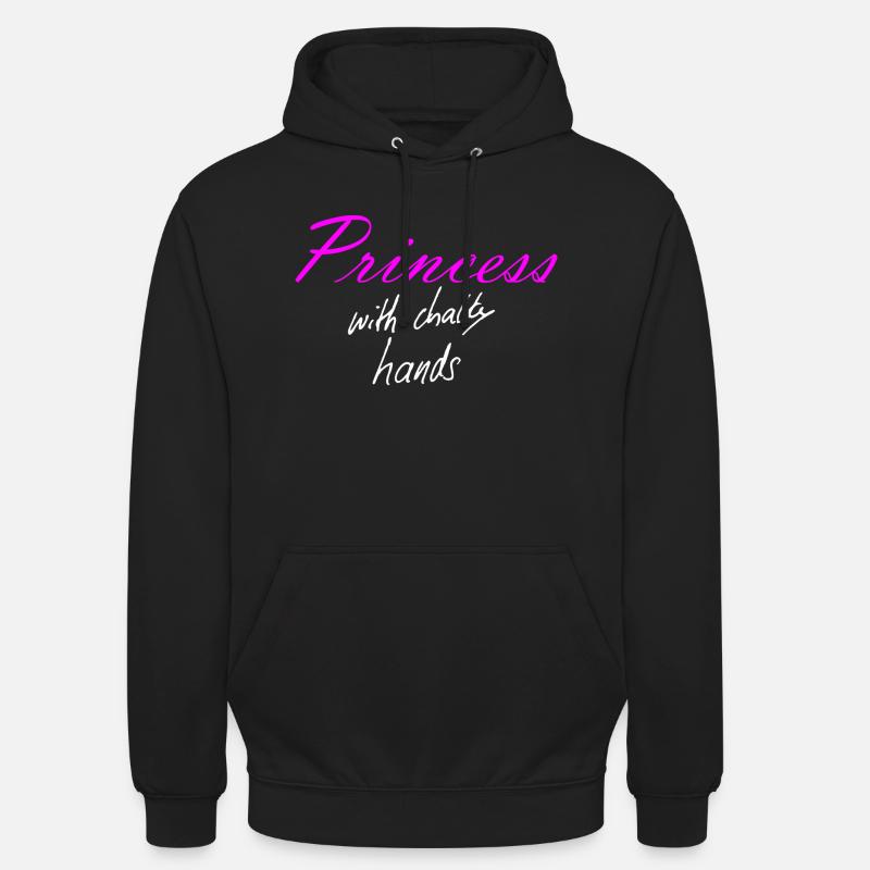 Princess with chalky hands - Sweat-shirt à capuche unisexe - noir