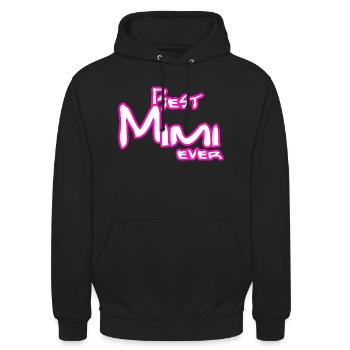 best mimi ever - Unisex Hoodie - black - Front - Alina (178cm) & Michal (187cm)