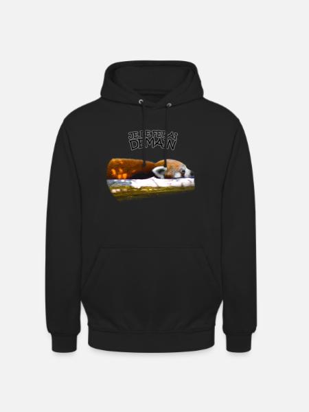 Je le ferai demain - Sweat-shirt à capuche unisexe - noir