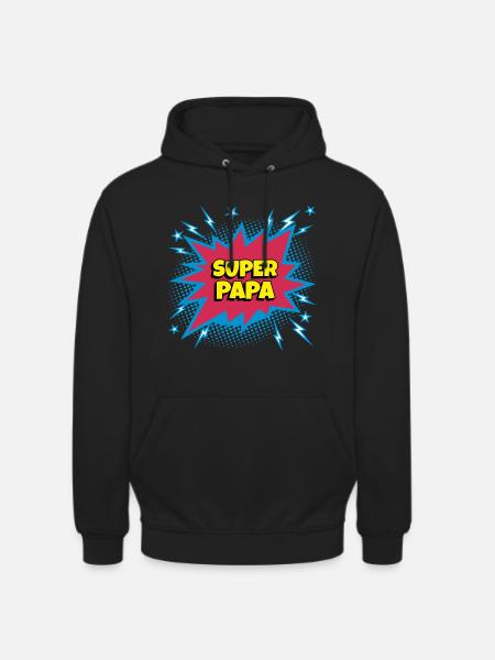 Super Dad (superhero) - Unisex Hoodie - black