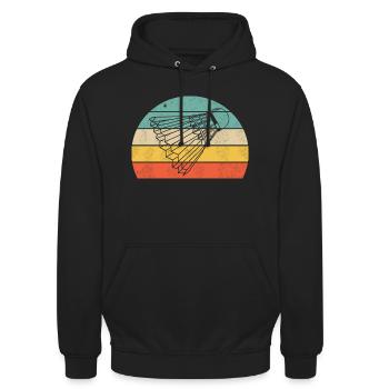 Badminton - Unisex Hoodie - Schwarz - Vorne - Alina (178cm) & Michal (187cm)