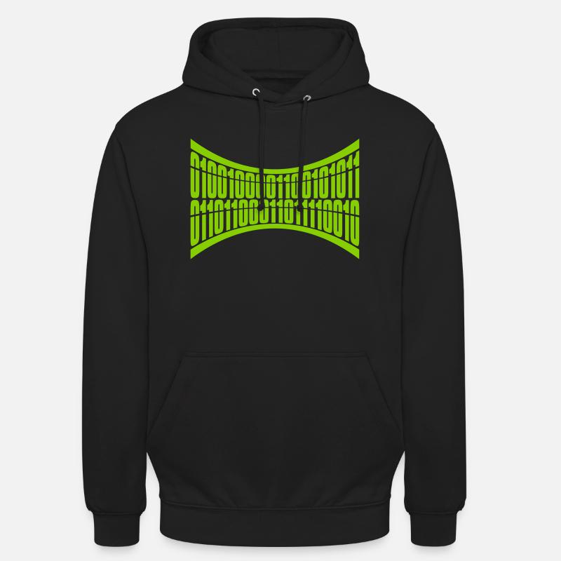 Binary Code Program Language - Unisex Hoodie - black
