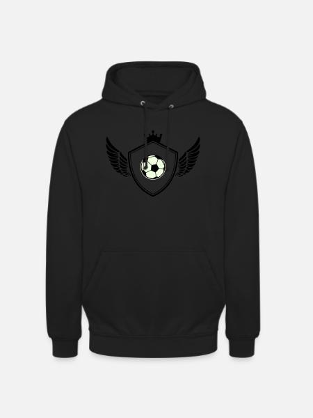 fussball wappen - Unisex Hoodie - Schwarz