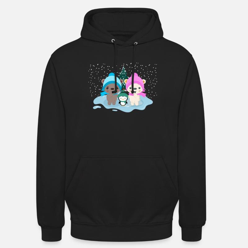 Lean & Loo Winterwunderland - Unisex Hoodie - Schwarz