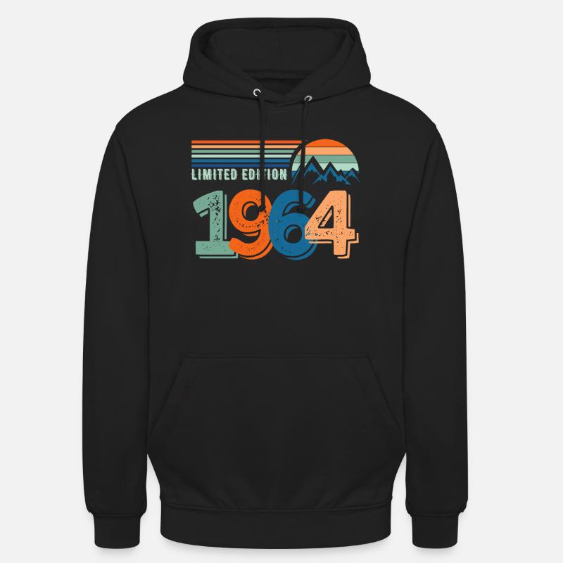 Limited edition 1964 - Sweat-shirt à capuche unisexe - noir