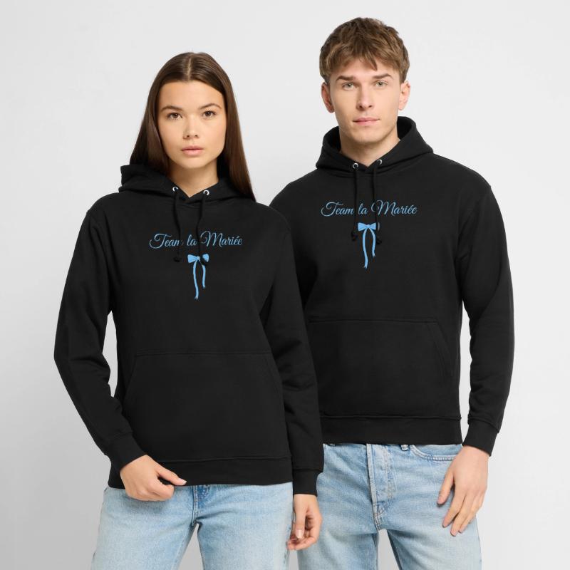 Team Die Braut Blaue Schleife Unisex Hoodie