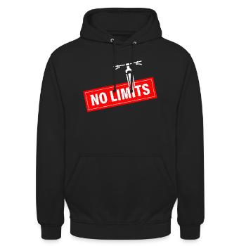 No limits - Unisex Hoodie - Schwarz - Vorne - Alina (178cm) & Michal (187cm)