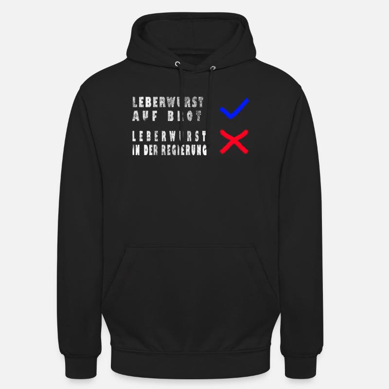 Ampel Leberwurst Protest - Unisex Hoodie - Schwarz